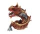 Dragon made of wood and completely hand painted from Peru.