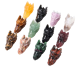 Dragon skulls in various types of gemstone. Supplied assorted.