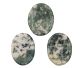 Thumbstone made of Moss Agate from India (Thumbstones are super hot right now!)