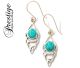 925/000 Silver earrings with various types of gemstone, supplied assorted. (P0314)