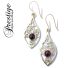 925/000 Silver earrings with various types of gemstone, supplied assorted. (P0333)