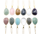 Faceted gemstone pendants in 30 mm.
