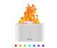 Humidifier 180 ml (white) with realistic flame effect. Decorative night light and large mist volume.