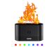 Humidifier 180 ml (black) with realistic flame effect. Decorative night light and large mist volume.