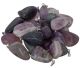 Pendentifs percés de fluorite de Chine (beaucoup de violet, mais pas de couche de polissage supérieu