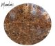 Plateau de table en ammonite (70 cm de diamètre). Seulement 7 exemplaires ont été produits dans le monde !
