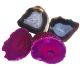 Agate pair quality A, in various colors, from Brazil.