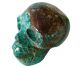Chrysocolla skulls, entirely engraved by hand. (65-80mm / 550-700 grams each)