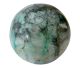 Rock crystal ball with Chrystocolla and Ajoite of 60-70mm.