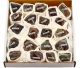 Garnet points collection box with 2.3-2.5 kilos of natural garnet from India.