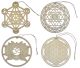 Symboles chanceux en bois faits à la main (pendentifs) 20cm