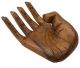 Teak Holz Hand von Buddha (H130x400x220 mm)