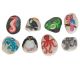 Hand painted stones with magnet from Sumatra / Indonesia.