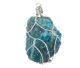 Apatite from Canada, in luxury silver wire pendant (