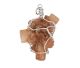 Aragonite from Morocco, in luxury silver wire pendant (