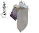 Rock crystal with Amethyst pendant (silver / gold) from our own brand Prestige.