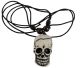 Skull Pendant with natural leather lace