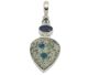 Kyanite, Aquamarine and Jasper K2 in 925/000 silver pendant. Unique & single copy