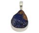 Pendentif Chrysocolle de Pérou, en 925/OOO argent. Exemplaire n'importe quel & unique