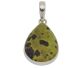 Pendentif Chrysocolle de Pérou, en 925/OOO argent. Exemplaire n'importe quel & unique