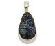 Azurite from Morenci America in 925/000 silver pendant. Unique & single copy