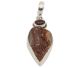 Garnet with Vanadinite quartz from Atlas Mountains 925/000 silver