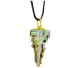 Necklace with beautiful pendant of Bismuth from Bolivia.