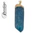 Aqua Aura crystal point pendant (gold) from our own brand Prestige.