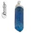 Aqua Aura crystal point pendant (silver) from our own brand Prestige.