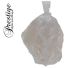 Lemurian ice crystal (rock crystal) pendant (silver / gold) from our own brand Prestige.