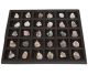 30 pendentifs Geode en belle boîte de présentation velours luxe