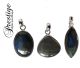 Labradorite from Madagascar set in India silver in free form (Supplied assorted)