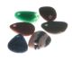 drilled gemstone slices (approx. 25-25mm) 