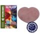 Heart curved in rose quartz from Madagascar