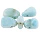 Hemimorphite (Mexico) Chinese Larimar drilled drop pendant (about 25x18mm)