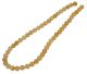Azeztulite yellow bullet necklace (40cm / 8mm ball size) from USA