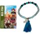 Bracelet Ibiza avec turquoise, lave et perles à facettes. Beau produit d'été.