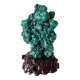 Turquoise (treated) on wooden pedestal from Tibet (3-6 kilo pieces)