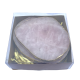 Rose quartz coasters in gift set with 4 pieces.