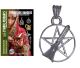 (593) Pentagram broom Symbolic pendant. Handmade in India.