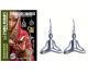 (624) Boucles d'oreilles Yoga Mudra couleur argent fait à la main en Inde. .