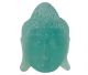 Jade beautiful green color (treated) Buddha head handmade from Myamar.