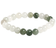 Armbandje van meerkleurige jade kralen, one size fits all.