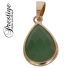 Prestige Birmeese Jade (Myanmar) hanger in goud op zilveren hanger.