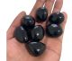 Zwarte Obsidiaan trommelsteen 2-3cm per kilo verpakking.