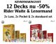 Pack découverte : 2x lenormand poche, 2x lenormand standard et 2x lenormand de luxe et 2x Rider Waite poche, 2x Rider Waite standard et 2x de luxe.