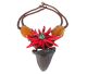 Top Jewel 2018 Choker with Megalodon shark tooth (replica), Tibetan Turquoise, Coral and Amber