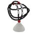 Rockcrystal Buddha good luck amulet Onyx necklace with Carnelian