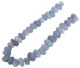 Chalcedony necklace faceted freeform from Namibia