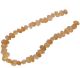 Freeform faceted citrine necklace from Brazil